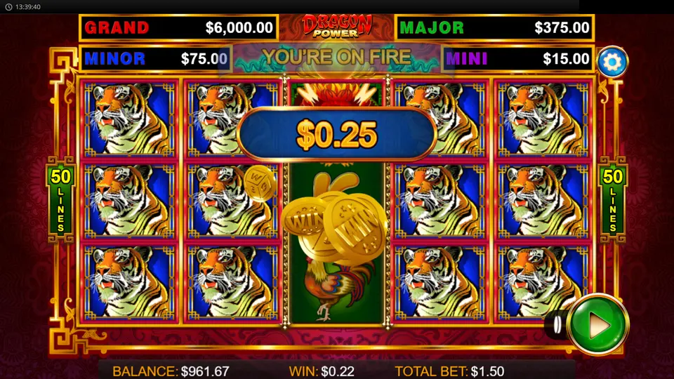 Golden Orb symbol substituting as a wild in a winning payline